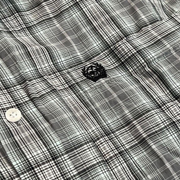 CINCH Men’s Medium Longe Sleeve Logo Plaid Cowboy Western Pattern Cuff RG - Picture 4 of 11